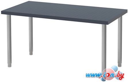 Письменный стол Ikea Линнмон/Олов (геометрический синий/серебристый) [792.142.44] в Витебске