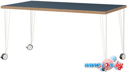 Письменный стол Ikea Линнмон/Крилле (синий/белый) [792.157.00] в Гомеле