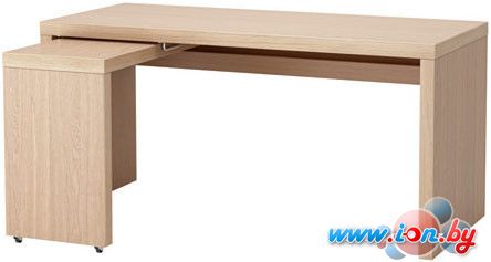 Письменный стол Ikea Мальм (дубовый шпон беленый) [303.599.74] в Витебске