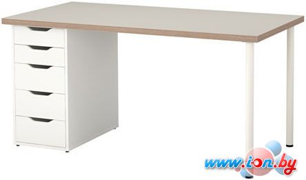 Письменный стол Ikea Линнмон/Алекс (бежевый/белый) [592.174.94] в Витебске