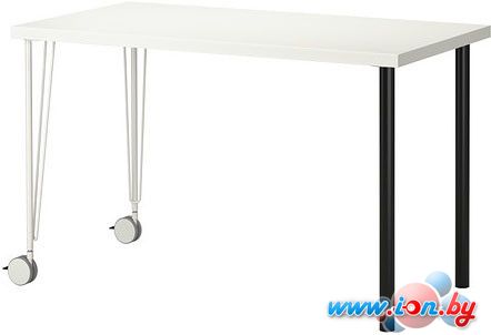 Письменный стол Ikea Линнмон/Крилле (белый/черный) [999.326.15] в Витебске