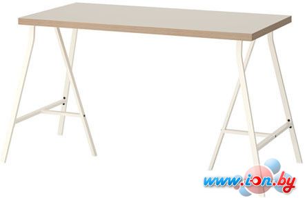 Письменный стол Ikea Линнмон/Лерберг (бежевый/белый) [592.142.78] в Гомеле