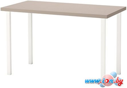 Письменный стол Ikea Линнмон/Годвин (геометрический бежевый/белый) [592.142.02] в Бресте