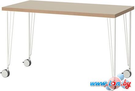 Письменный стол Ikea Линнмон/Крилле (бежевый/белый) [292.142.27] в Гомеле