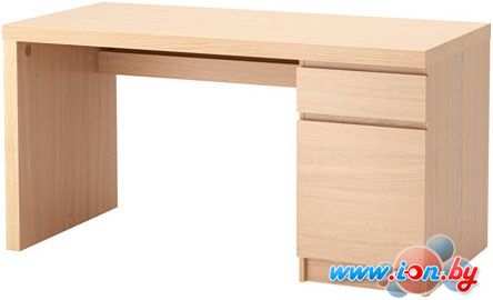 Письменный стол Ikea Мальм (дубовый шпон беленый) [503.599.73] в Гродно