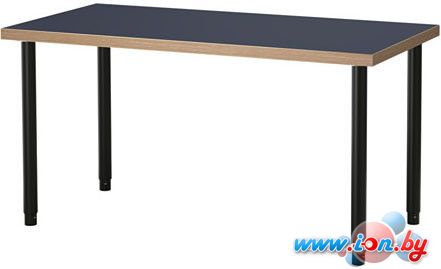 Письменный стол Ikea Линнмон/Олов (синий/черный) [992.142.62] в Бресте