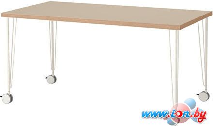 Письменный стол Ikea Линнмон/Крилле (бежевый/белый) [592.156.97] в Гомеле