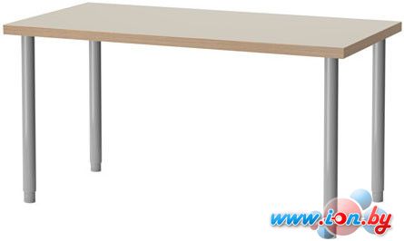 Письменный стол Ikea Линнмон/Олов (бежевый/серебристый) [592.142.35] в Витебске
