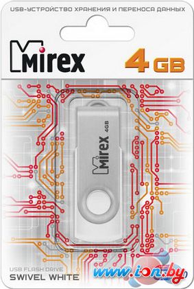 USB Flash Mirex SWIVEL WHITE 4GB (13600-FMUSWT04) в Минске