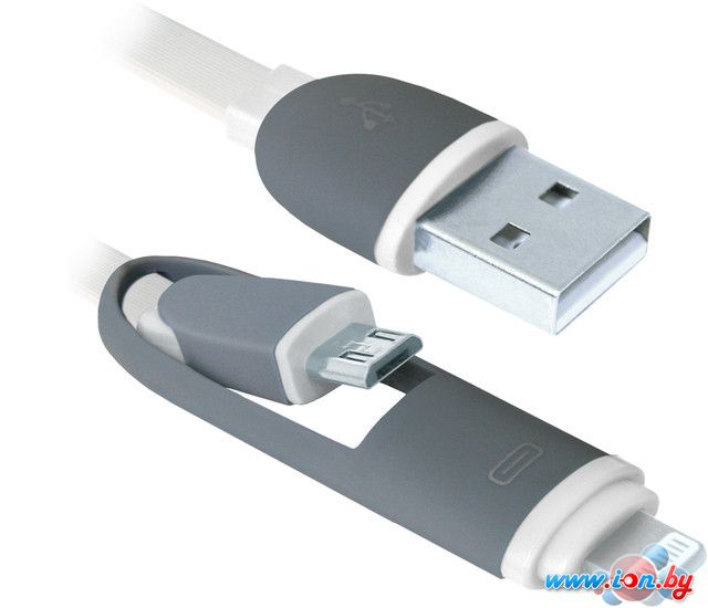 Кабель Defender USB10-03BP (белый) [87493] в Могилёве