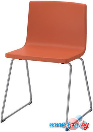 Стул Ikea Бернгард (мьюк оранжевый/хром) [203.597.95] в Гомеле