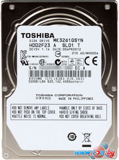 Жесткий диск Toshiba MK61 GSYN 320GB (MK3261GSYN) в Бресте