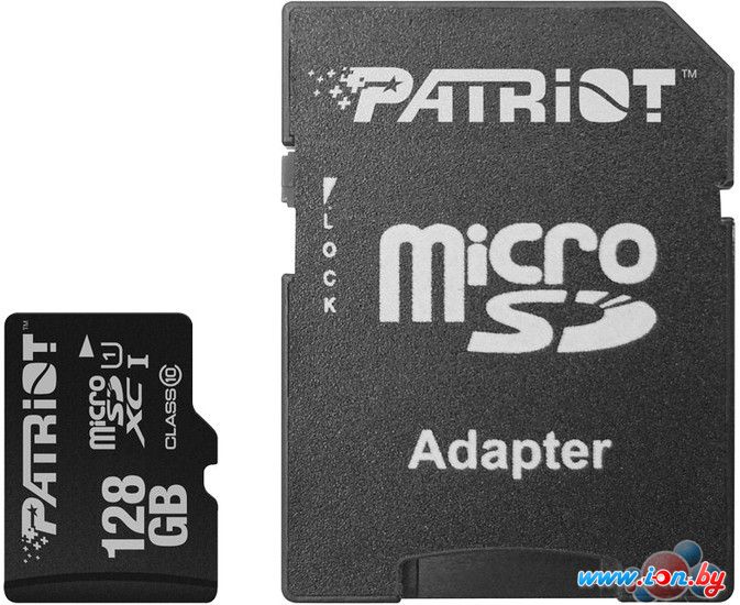 Карта памяти Patriot microSDXC LX Series (Class 10) 128GB + адаптер [PSF128GMCSDXC10] в Бресте