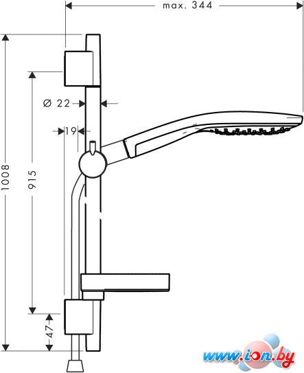 Душевой гарнитур Hansgrohe Raindance Select S 150 (27803400) в Гомеле