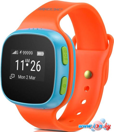 Умные часы Alcatel Movetime Track&Talk SW10 (голубой/оранжевый) в Бресте
