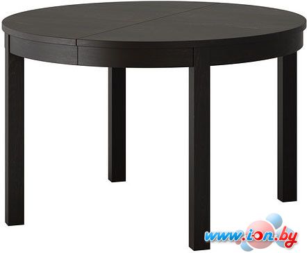 Обеденный стол Ikea Бьюрста (черно-коричневый) [403.588.27] в Гродно