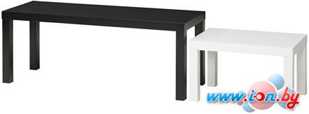 Журнальный столик Ikea Лакк комплект (черный/белый) [403.492.63] в Гомеле
