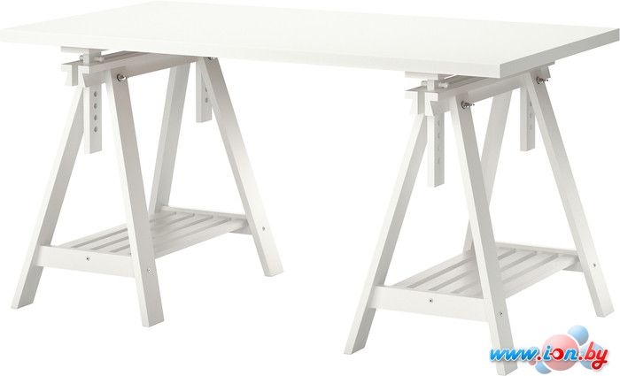 Письменный стол Ikea Линнмон/Финвард (белый/белый) [090.019.86] в Гродно