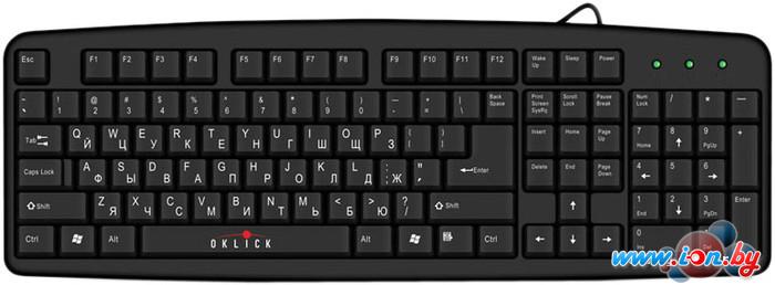 Клавиатура Oklick 100M Standard Keyboard Black в Минске