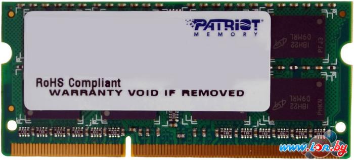 Оперативная память Patriot Signature 4GB DDR3 SO-DIMM PC3-10600 (PSD34G13332S) в Могилёве