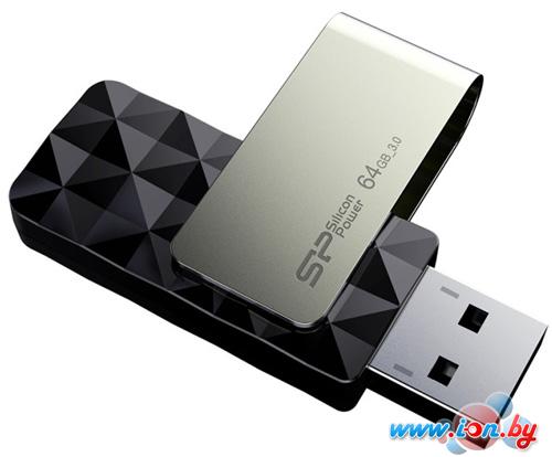 USB Flash Silicon-Power Blaze B30 Black 16GB (SP016GBUF3B30V1K) в Могилёве