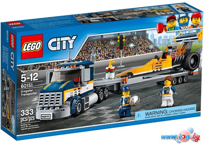 Конструктор LEGO City 60151 Грузовик для перевозки драгстера в Витебске