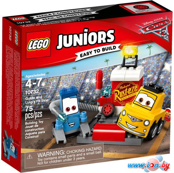 Конструктор LEGO Juniors 10732 Пит-стоп Гвидо и Луиджи в Бресте