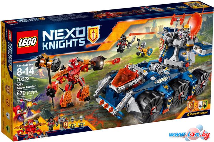 Конструктор LEGO Nexo knights 70322 Башенный тягач Акселя в Могилёве