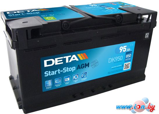 Автомобильный аккумулятор DETA Start-Stop AGM DK950 (95 А·ч) в Витебске