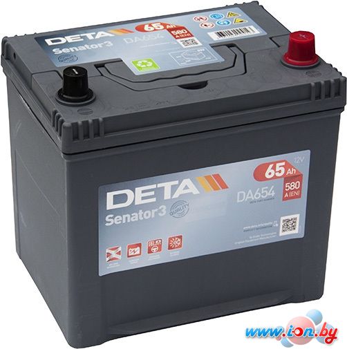 Автомобильный аккумулятор DETA Senator3 DA654 (65 А·ч) в Бресте