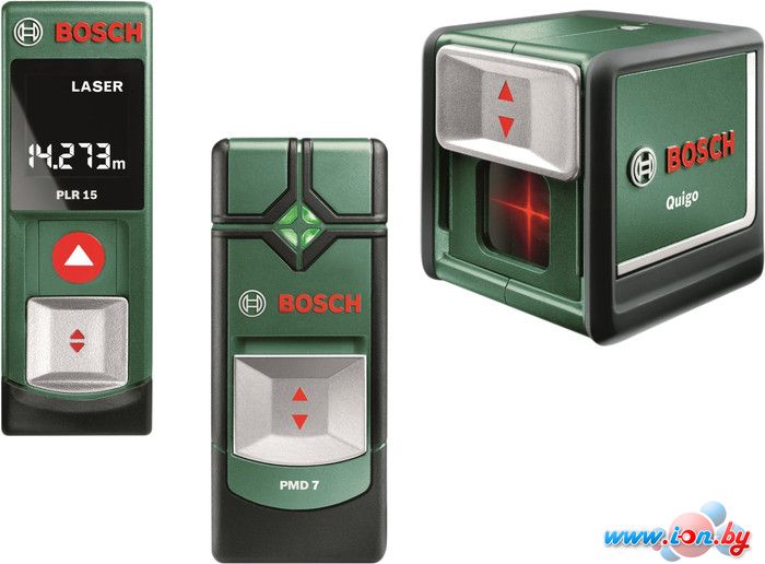 Лазерный дальномер Bosch PLR15 + PMD 7 + Quigo [0603663102] в Витебске