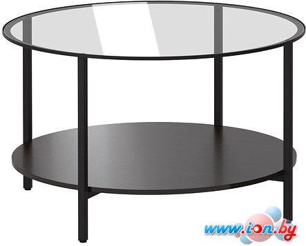 Журнальный столик Ikea Витше (черный/коричневый) [802.133.09] в Гомеле