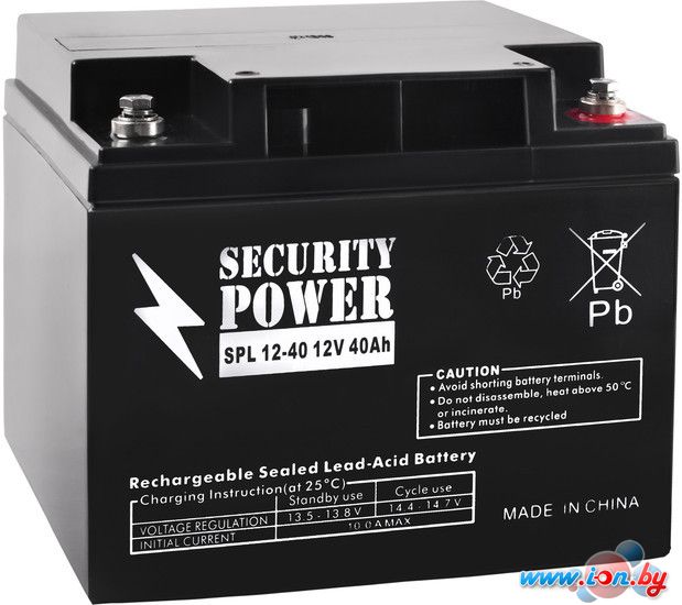 Аккумулятор для ИБП Security Power SPL 12-40 (12В/40 А·ч) в Гродно