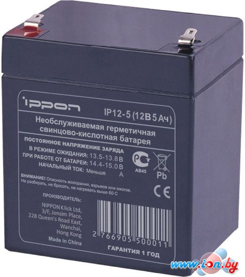Аккумулятор для ИБП IPPON IP12-5 (12В/5.4 А·ч) в Витебске