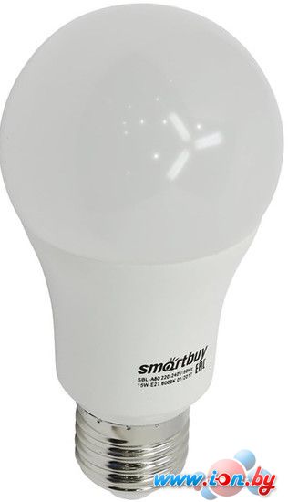 Светодиодная лампа SmartBuy A60 E27 15 Вт 6000 К [SBL-A60-15-60K-E27] в Гомеле