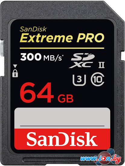 Карта памяти SanDisk Extreme PRO UHS-II SDXC 64GB [SDSDXPK-064G-GN4IN] в Витебске