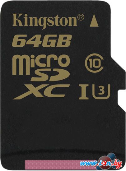 Карта памяти Kingston Gold microSDXC UHS-I (Class 3) U3 64GB [SDCG/64GBSP] в Могилёве