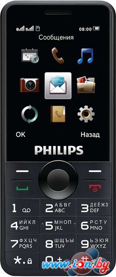 Мобильный телефон Philips Xenium E168 (черный) в Бресте