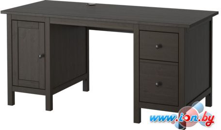 Письменный стол Ikea Хемнэс (черный/коричневый) [602.457.21] в Бресте