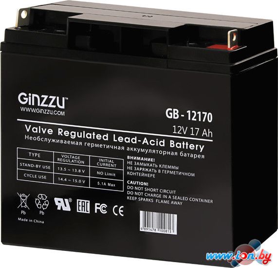 Аккумулятор для ИБП Ginzzu GB-12170 (12В/17 А·ч) в Гомеле