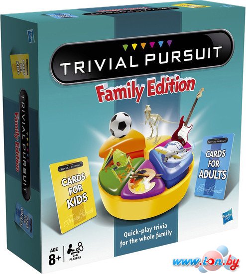 Настольная игра Hasbro Тривиал Персьют Семейное издание (Trivial Pursuit F.E.) [73013] в Гродно