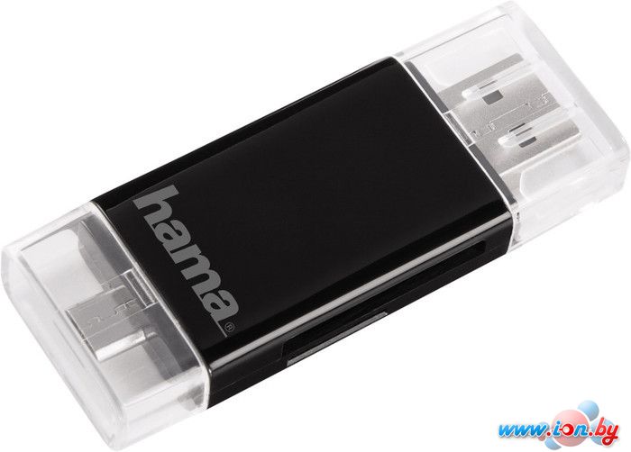 Кардридер Hama USB 2.0 OTG (черный) в Гродно