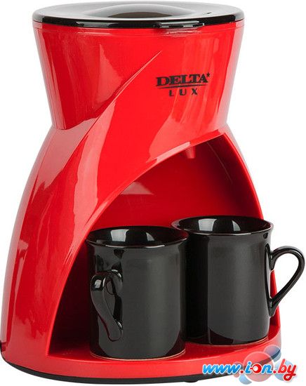 Капельная кофеварка Delta Lux DL-8131 (черный/красный) в Бресте