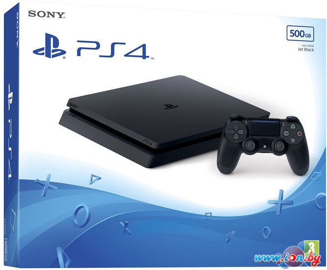 Игровая приставка Sony PlayStation 4 Slim 500GB (черный) в Могилёве
