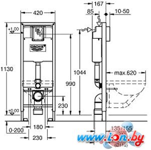 Инсталляция для унитаза Grohe Rapid SL [38713001] в Гродно