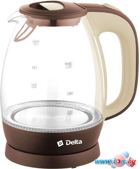Чайник Delta DL-1203 (коричневый/бежевый) в Могилёве