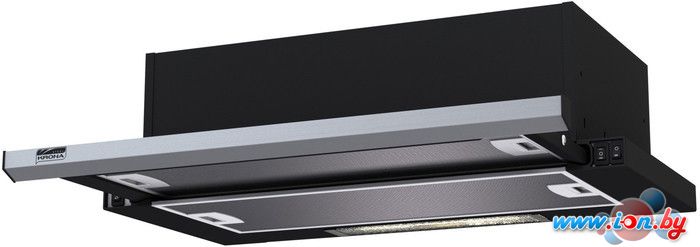 Кухонная вытяжка Krona Kamilla Slim 600 Black/inox (1 мотор) [00021300] в Могилёве