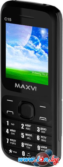 Мобильный телефон Maxvi C15 (черный) в Бресте