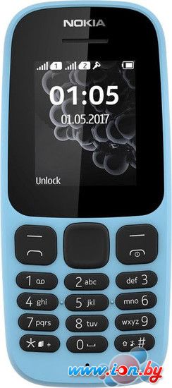 Мобильный телефон Nokia 105 Dual SIM (2017) (синий) в Витебске