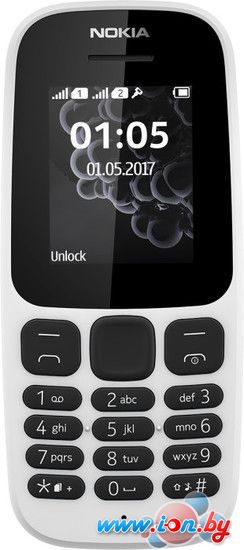 Мобильный телефон Nokia 105 Dual SIM (2017) (белый) в Витебске